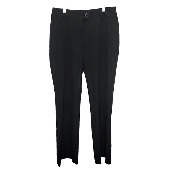 The Limited LEXIE Fit Classic Straight Leg Dress Pants Black Women's Size 4R - Picture 1 of 5